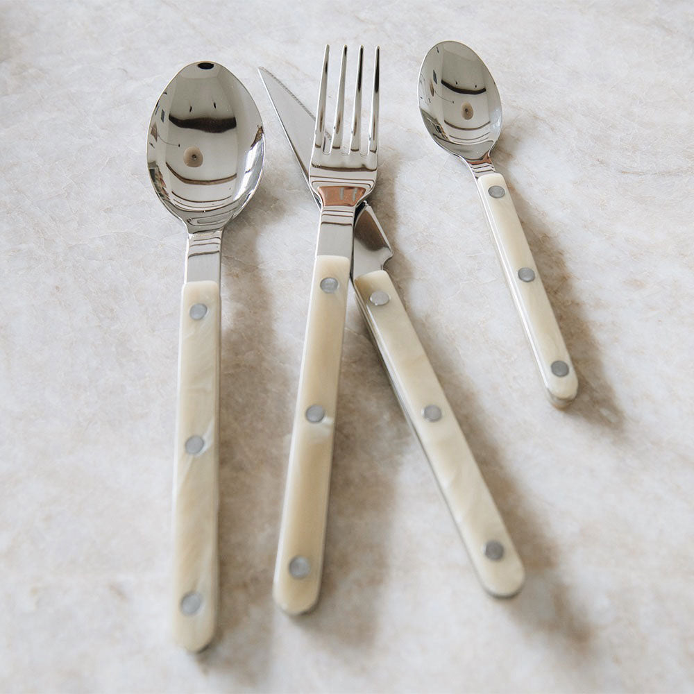 Cream Flatware Set