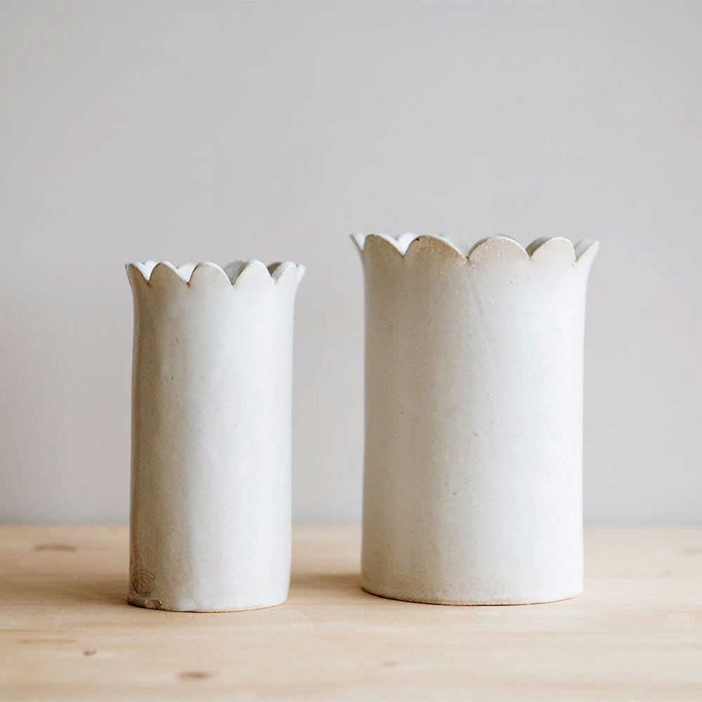 Scallop Ceramic Vase