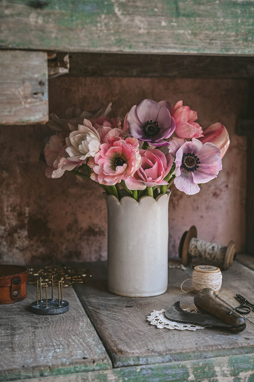 Scallop Ceramic Vase