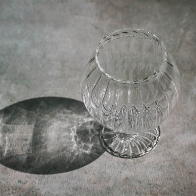 Short Fluted Blossom Glass