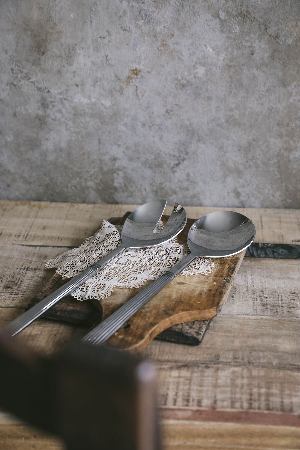 Art Deco Salad Server Set