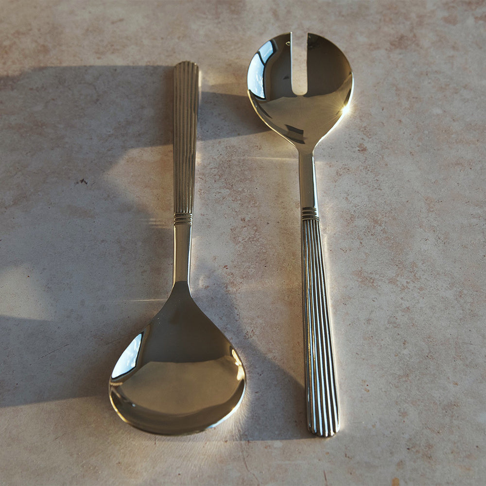 Art Deco Salad Server Set