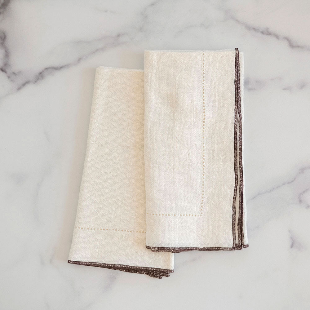 Soft Heavyweight Linen Napkin - Cream