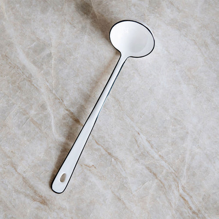 Stainless Steel Enamel Soup Ladle