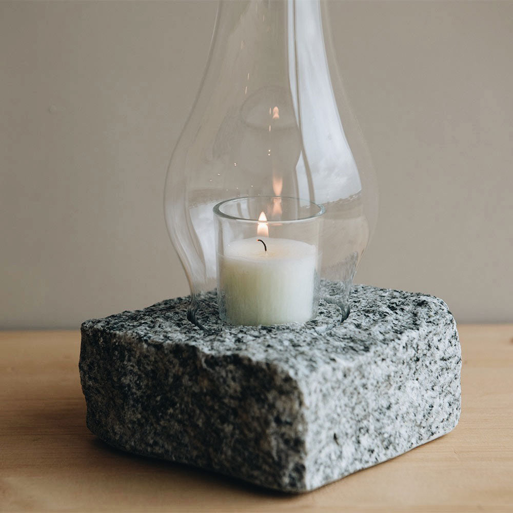 Stone Hurricane Candle