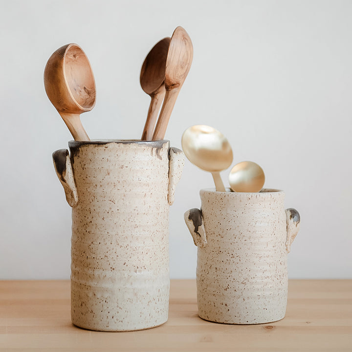 ALYRMEI Utensil Crocks - Kitchen Countertop Organizer For Spoons, Spatulas, And Cooking Tools (Set Of 1 Or More)