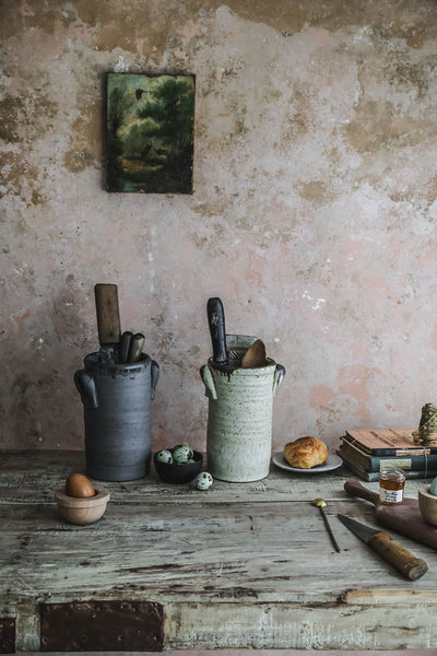 Stoneware Utensil Crock