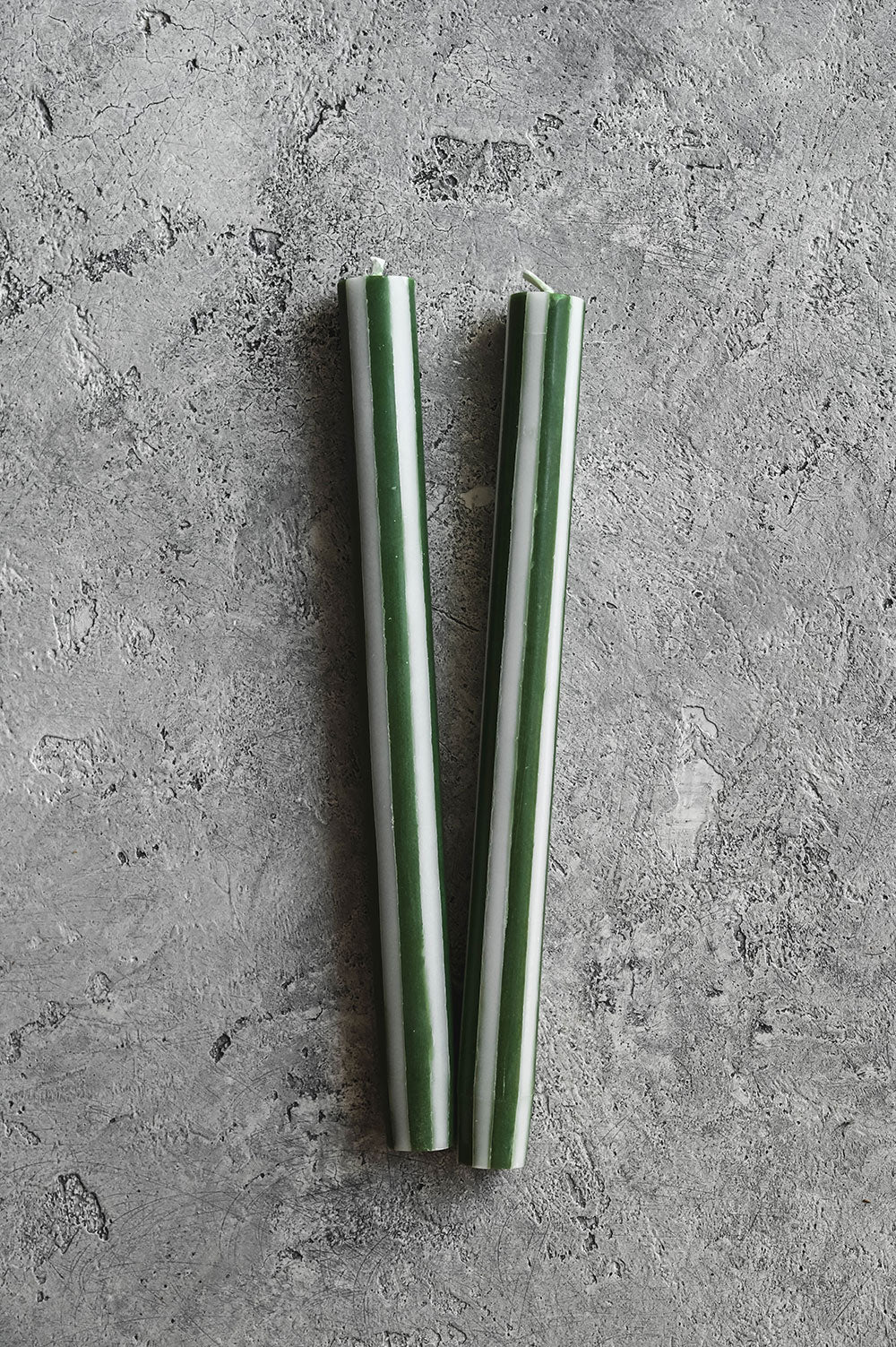 Striped Taper Candle Set