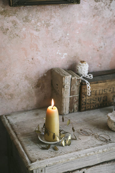 Stubby Beeswax Candle Set