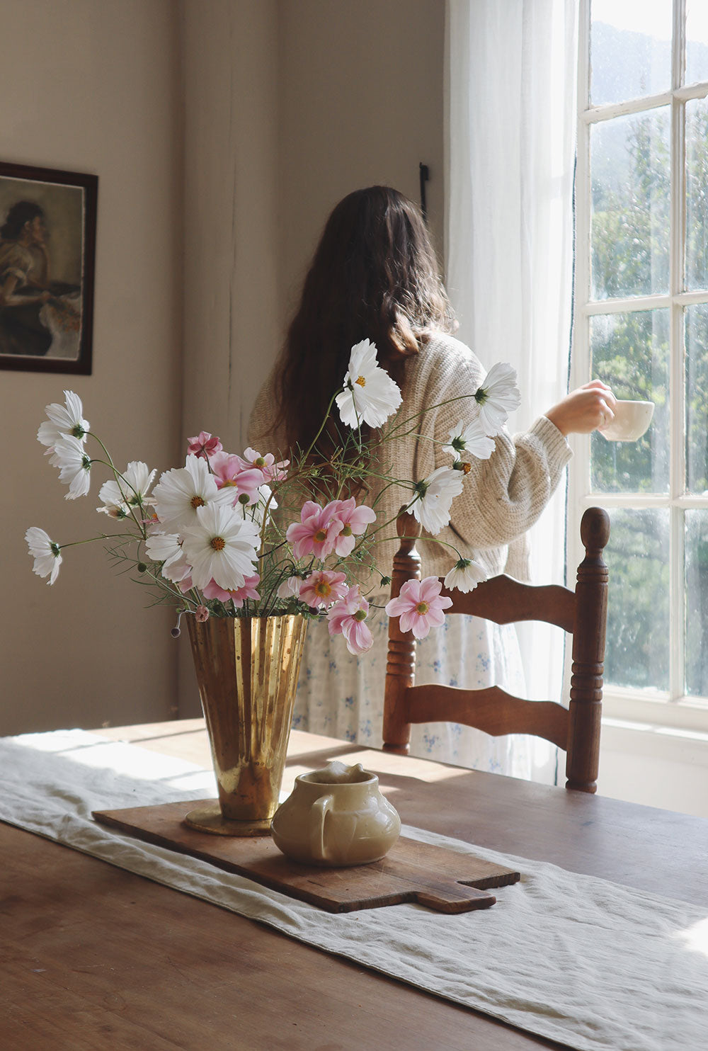 Fluted Sweetgrass Vase