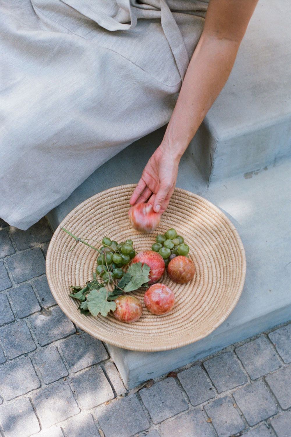 Date Palm Table Basket