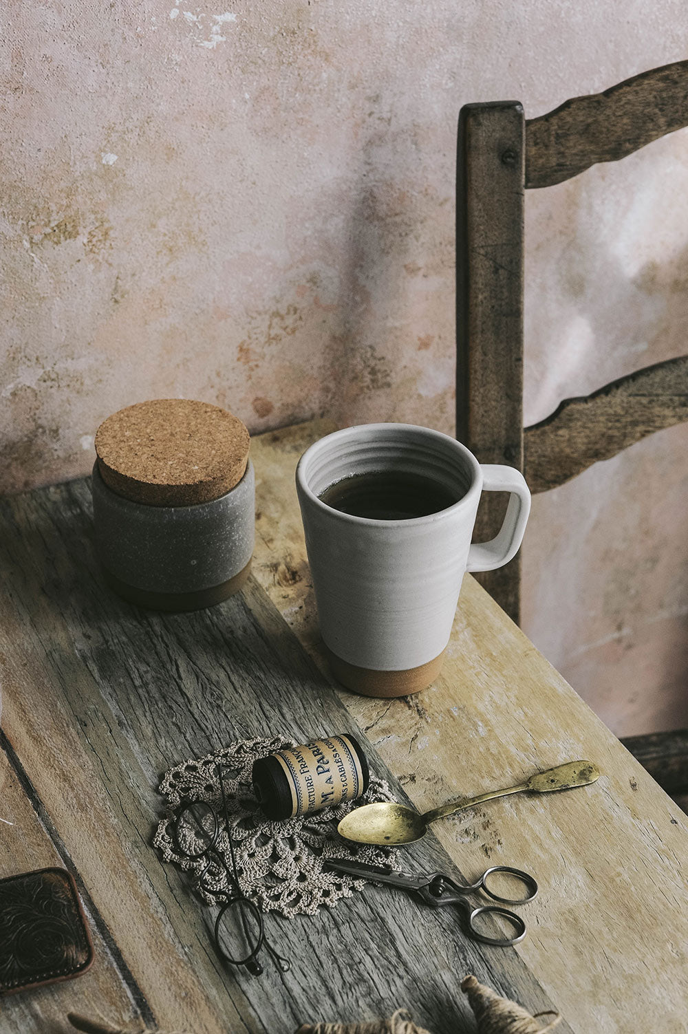 Tall Ceramic Coffee Mug