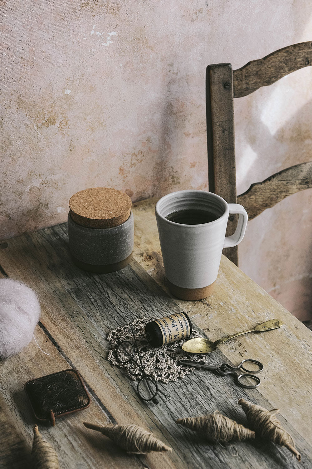 Tall Ceramic Coffee Mug