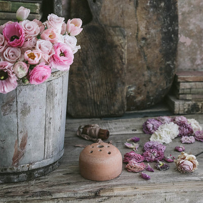 Terracotta Flower Frog