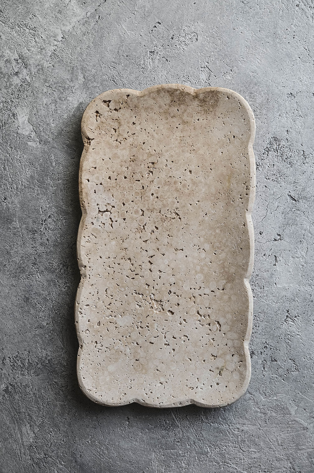 Travertine Petal Tray