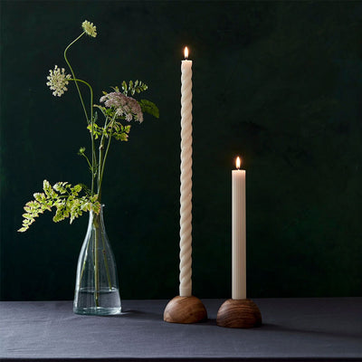 Walnut Taper Candle Holder