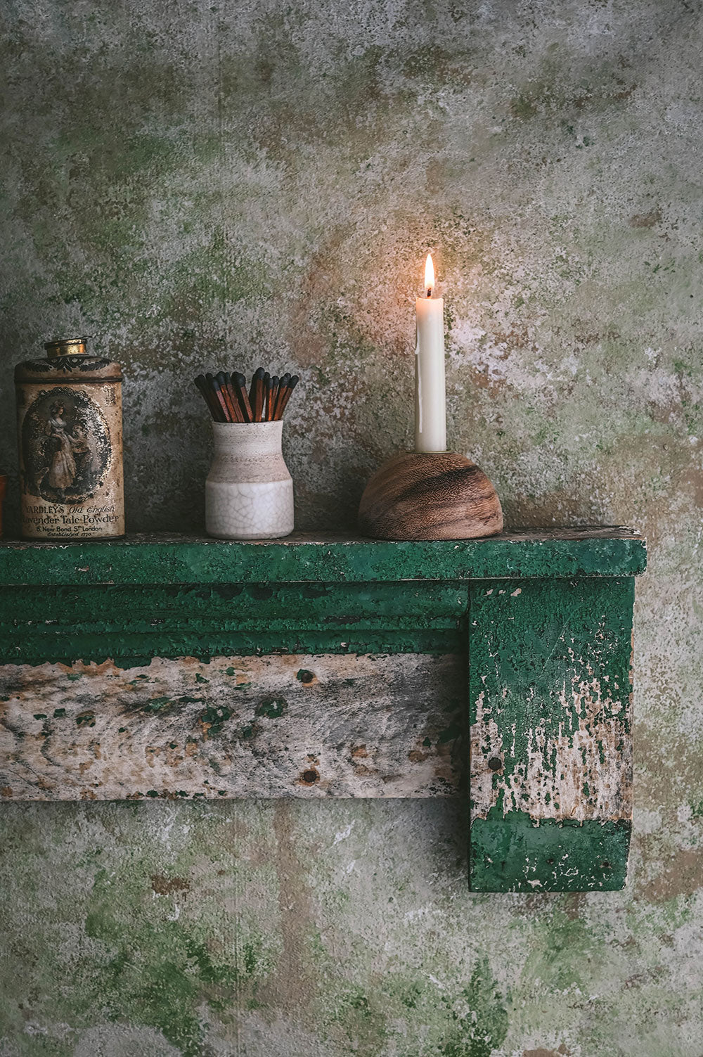 Walnut Taper Candle Holder