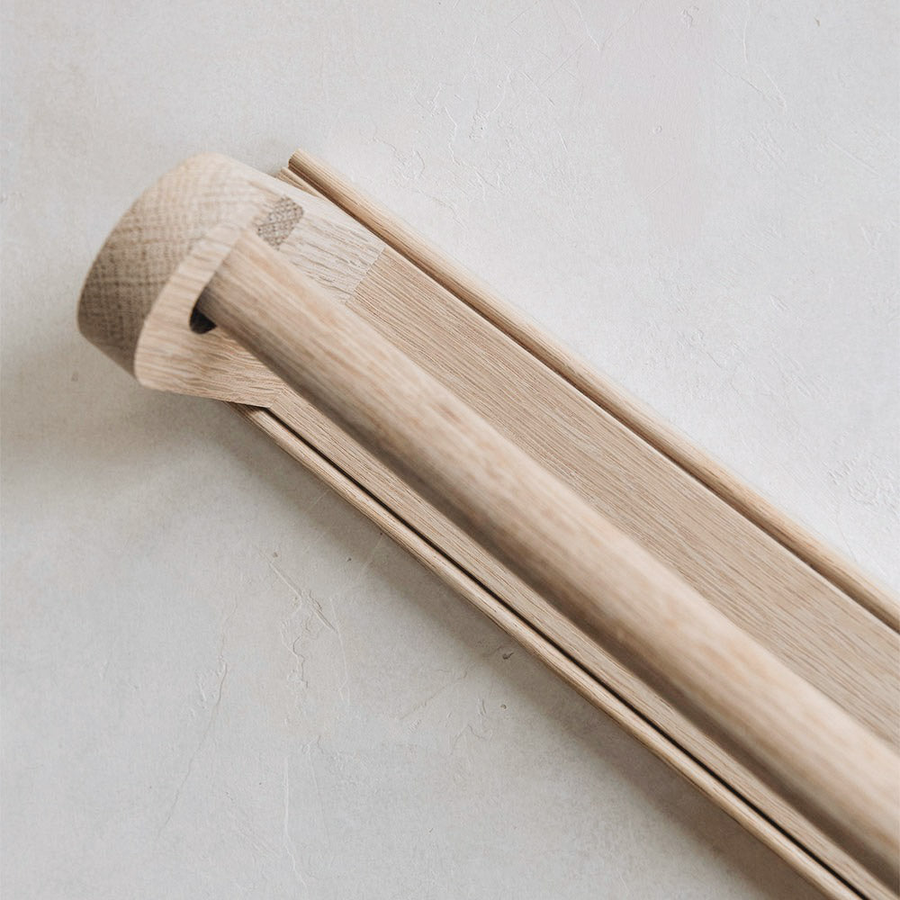 Mounted Oak Paper Towel Holder