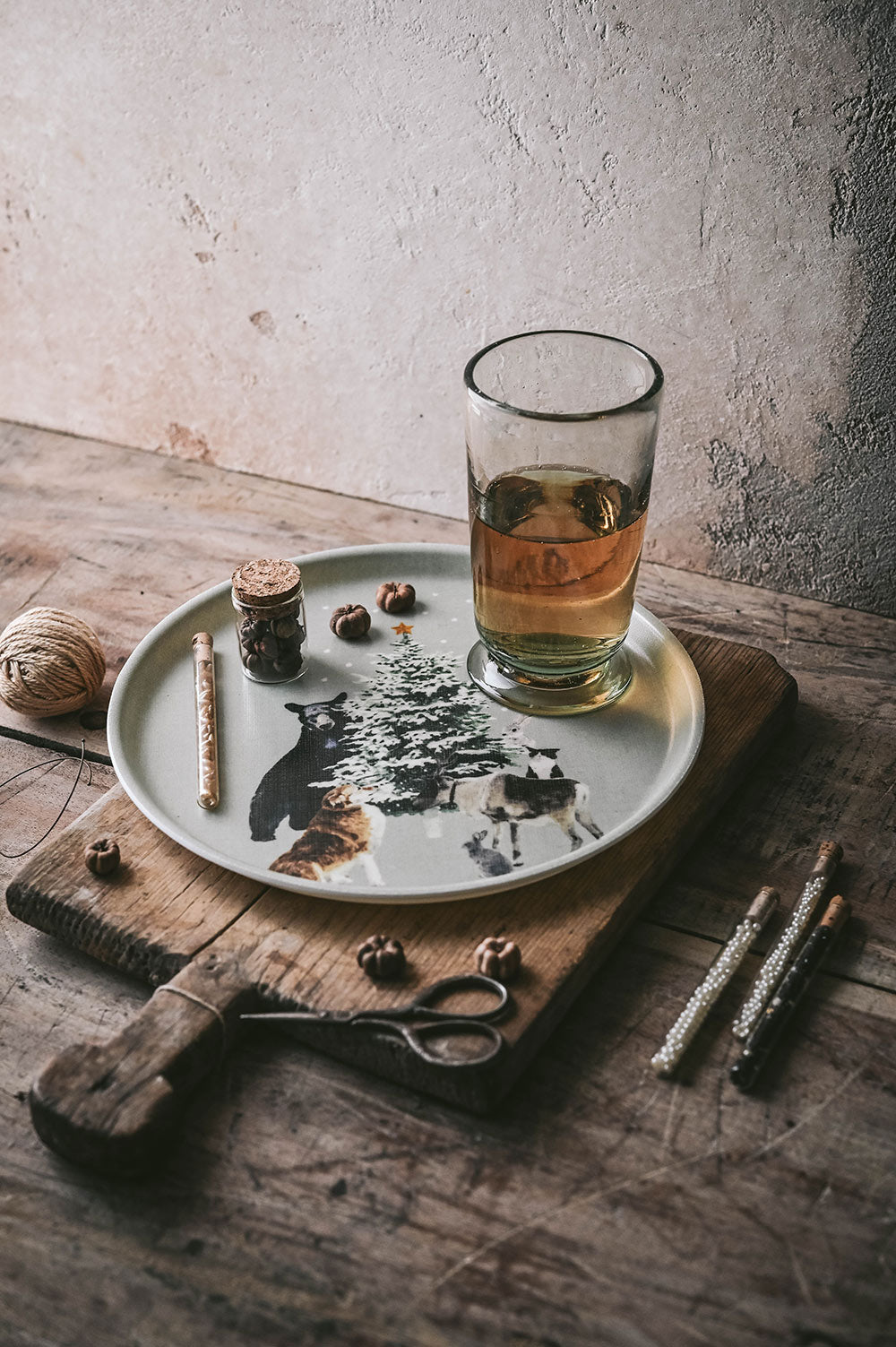 Linen Coated Winter Tray