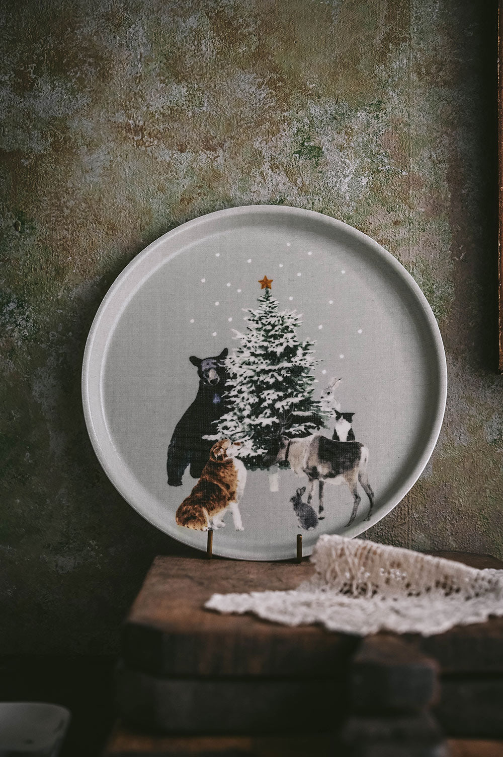 Linen Coated Winter Tray