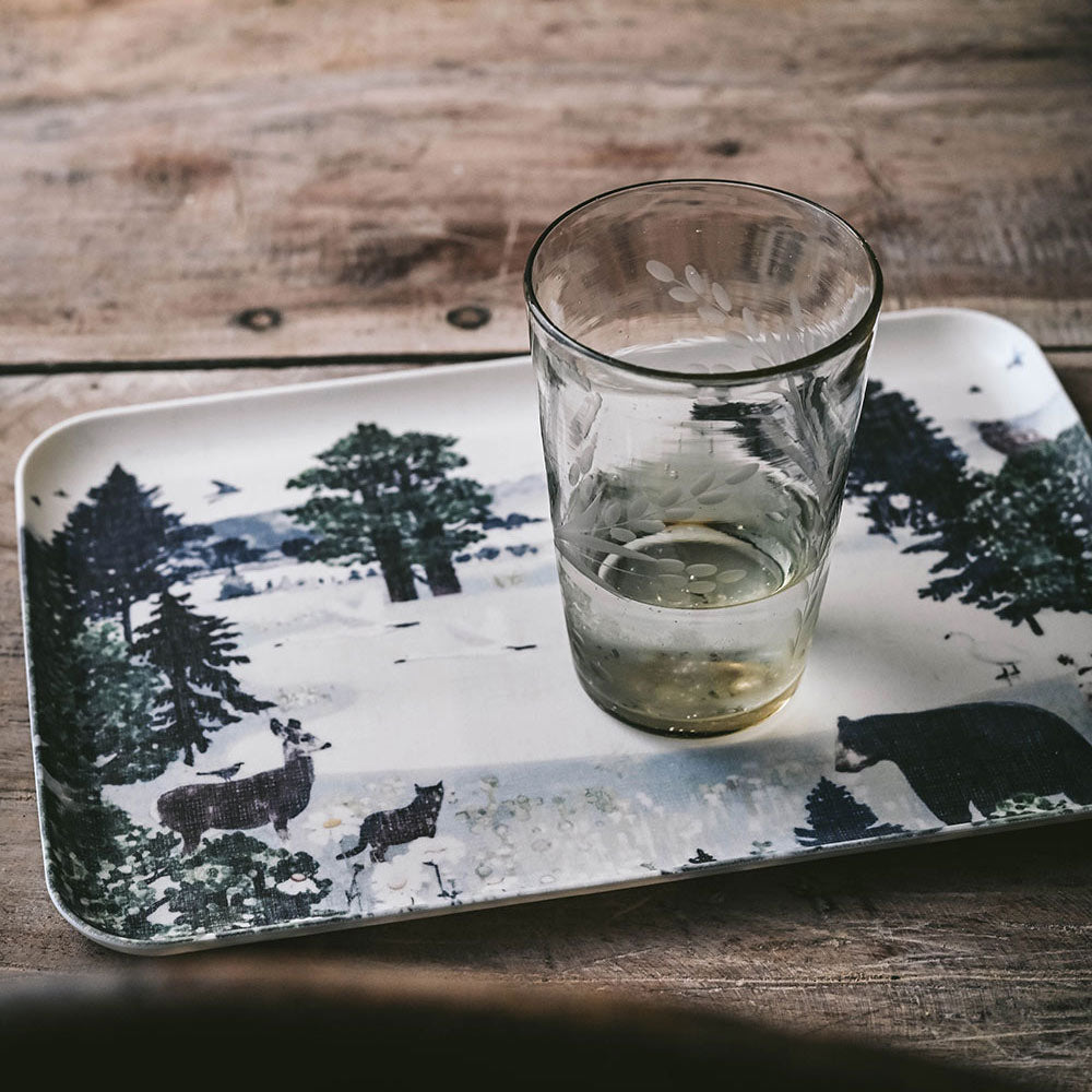Linen Coated Forest Tray