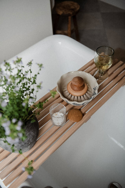 Glass & Oak Storage Canister
