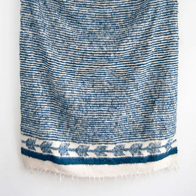 Hand-Loomed Blanket - Indigo