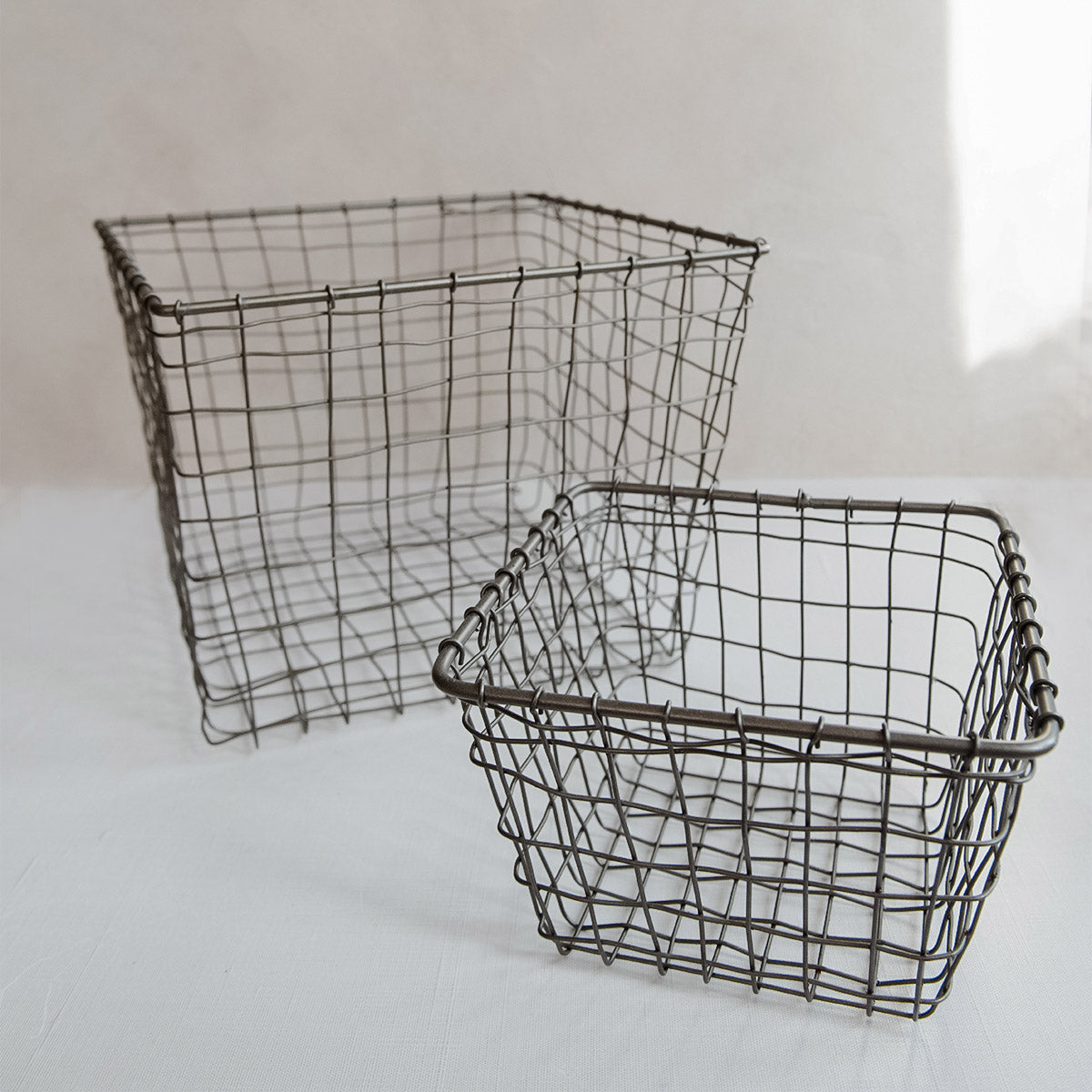 Woven Wire Storage Basket