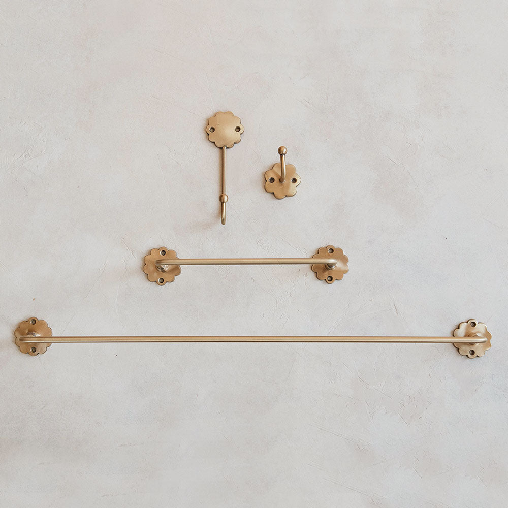 Yellowbell Hooks & Bars - Antique Brass