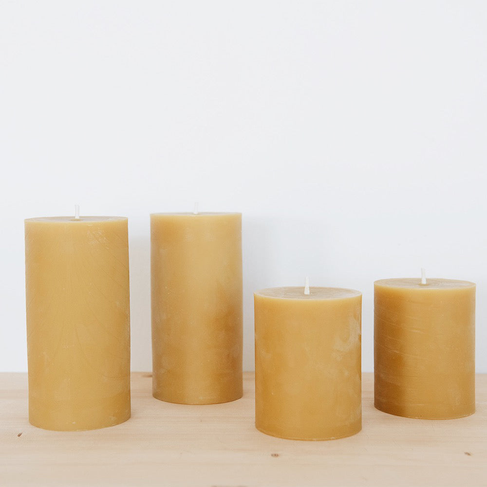 Beeswax Pillar Candle