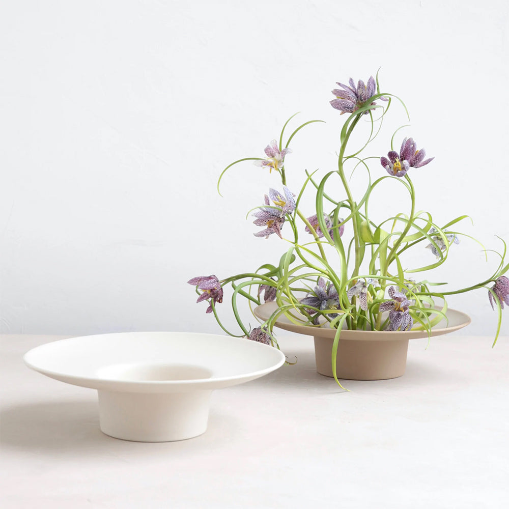 Ceramic Ikebana Vase - Sand