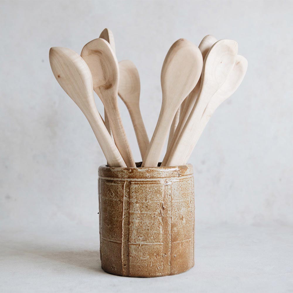 Wooden Cooking sale Kitchen Spoon Handcrafted - Handcrafted Maple Wooden Spoon Spatula Set