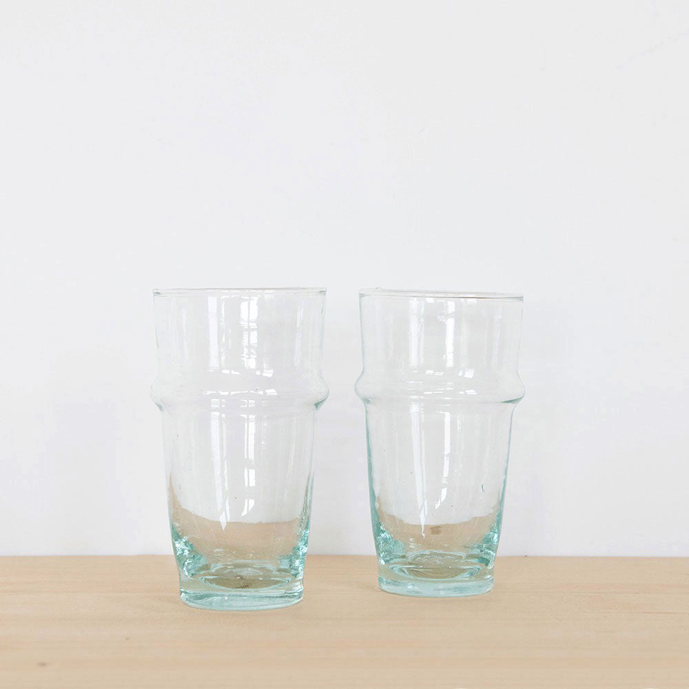 Handblown Recycled Glassware (set of 2)