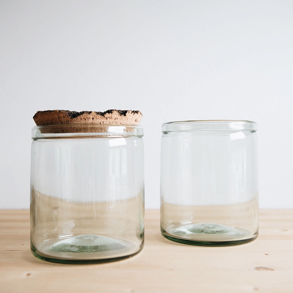 Recycled Glass Canister
