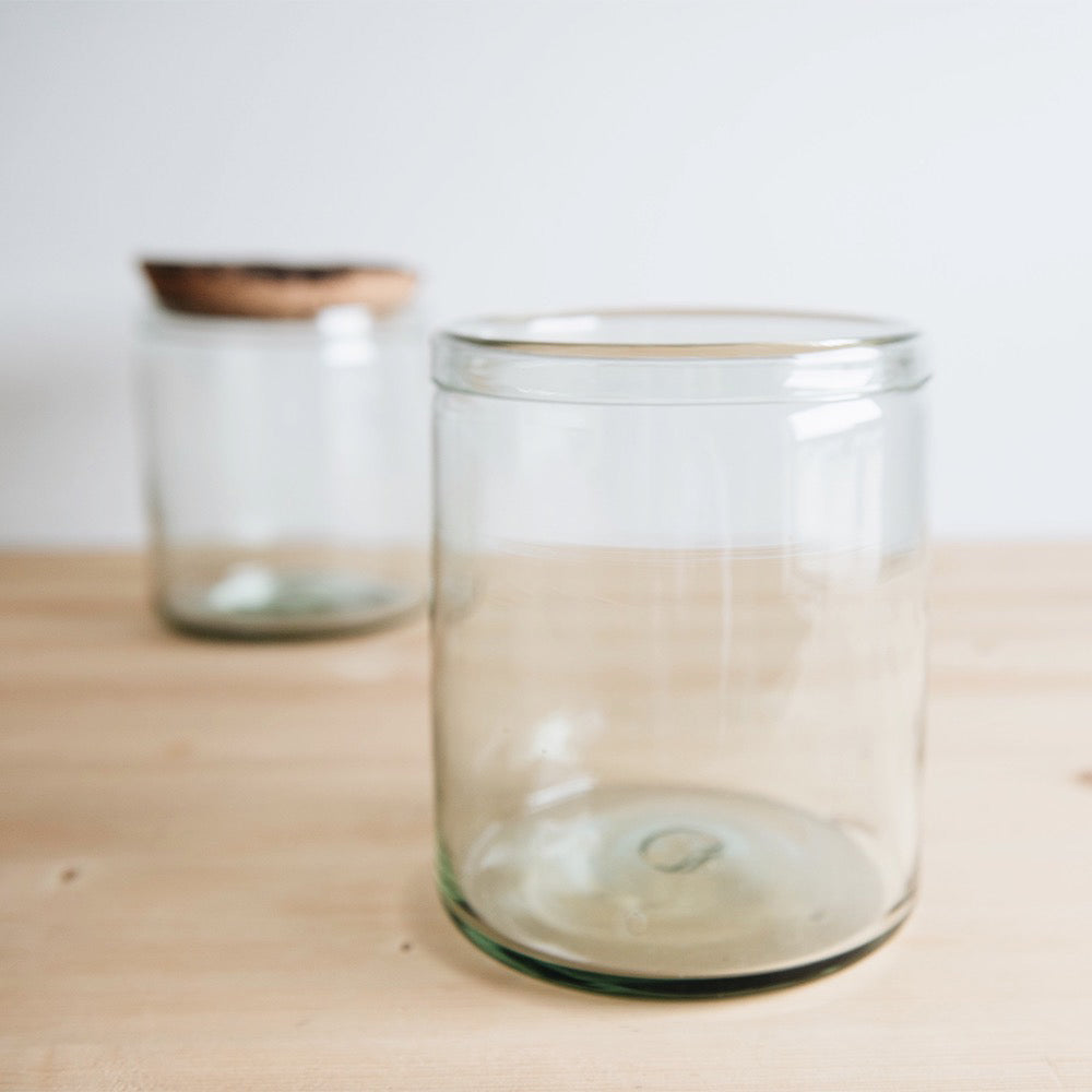 Recycled Glass Canister