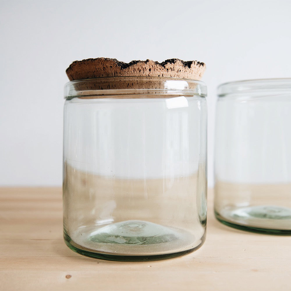 Recycled Glass Canister