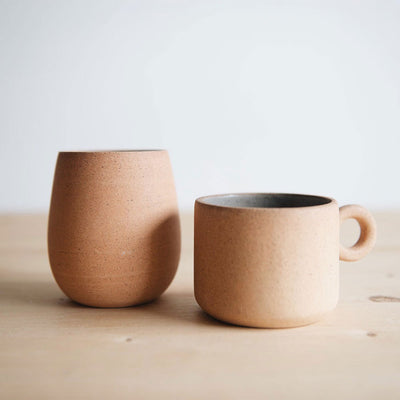 Round Ceramic Terracotta Cup