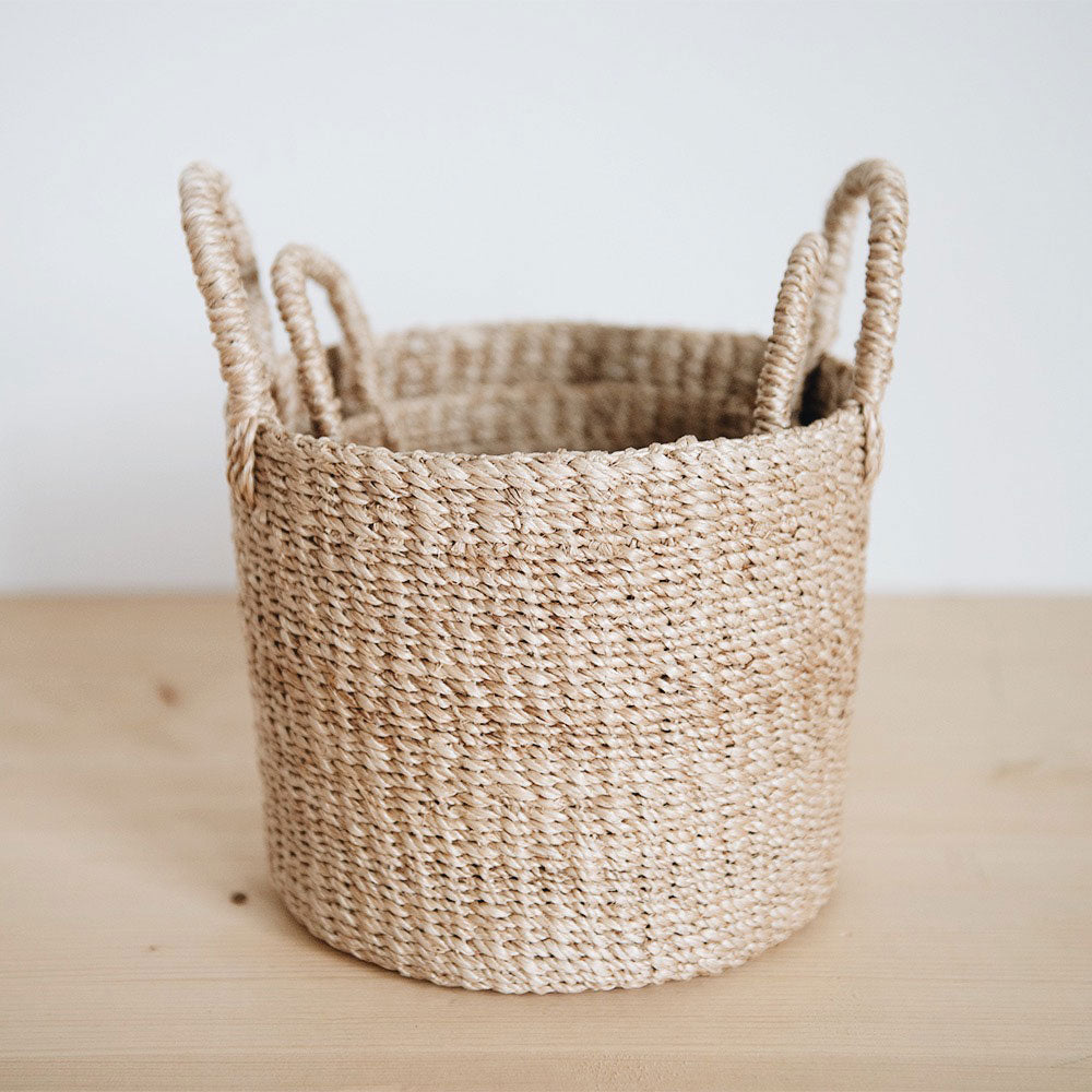 small woven plant basket Small Woven Basket Set – roaniris.co